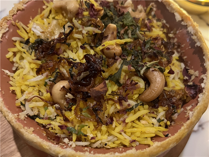 chicken biryani open